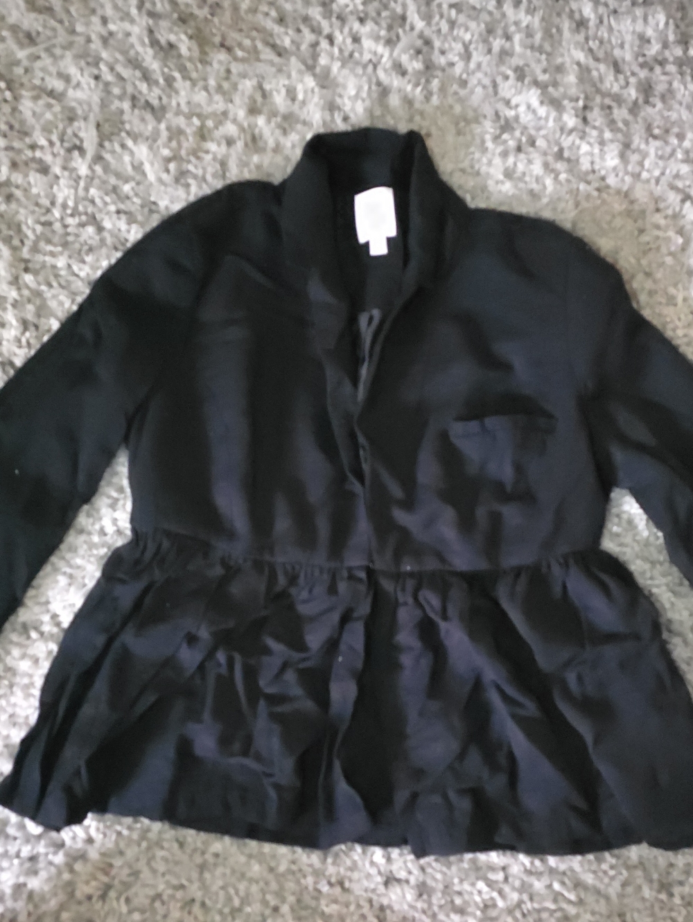 LC Lauren Conrad Black Peplum Blazer Jacket